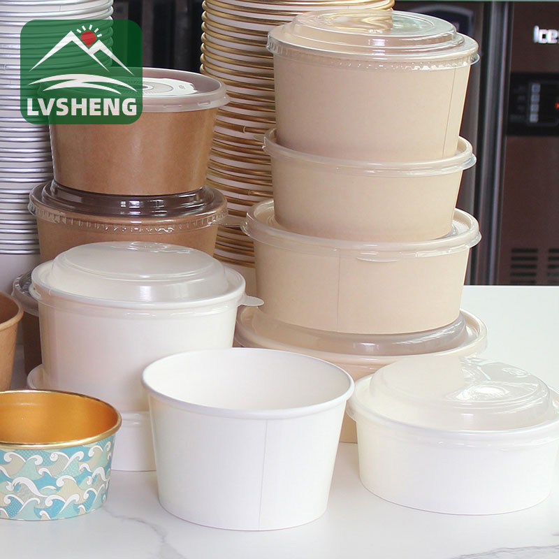 ဆွေးစုစု Bagasse Paper Salad Bowl