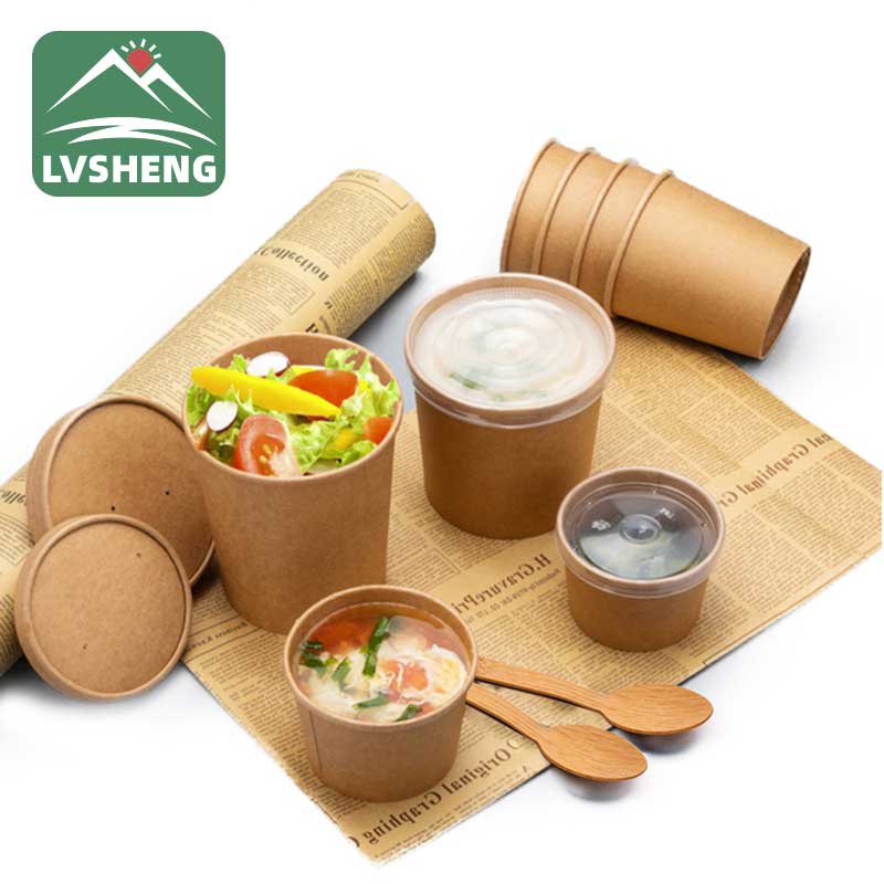 Kraft Paper Bucket Soup Bowl