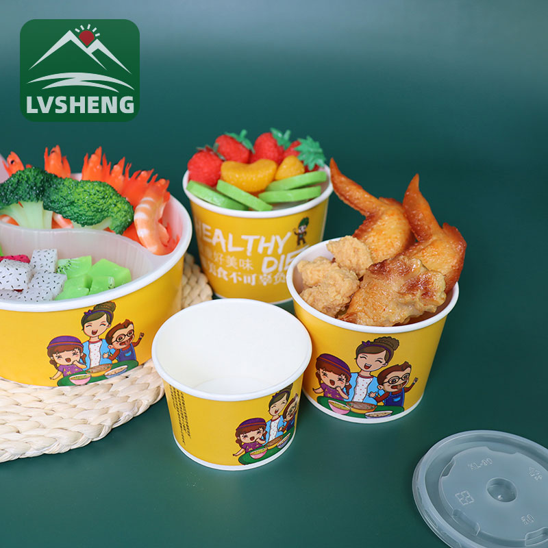 စက္ကူ Bowl စိတ်ကြိုက်ပြင်ဆင်ခြင်းအမှတ်တံဆိပ်