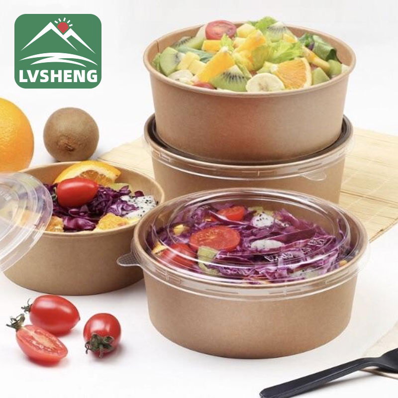 Takeaway Showow Salad စက္ကူပန်းကန်လုံး